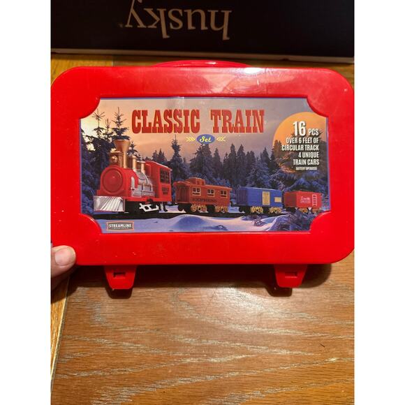 Classic train set by streamline imaginer ‎ 16 piece  battery operated - Picture 1 of 5
